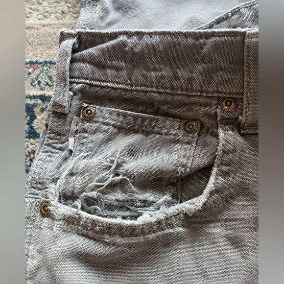 Carhartt Gray Work Pants Loose Fit Carpenter 100% Cotton 42x32 *flawed - Picture 3 of 12